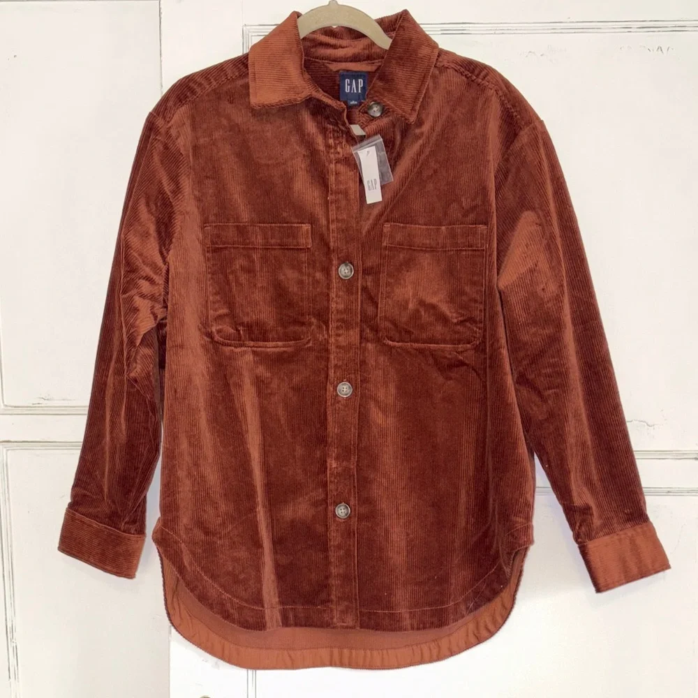 NWT GAP Oversized Corduroy Shirt Shacket Small - Picture 4 of 6